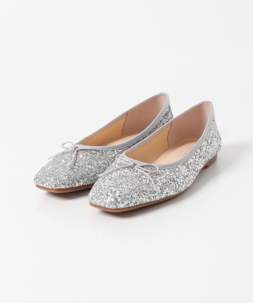 RODE SKO（ロデスコ）の「『MADE IN JAPAN』スクエアトゥグリッターバレエシューズ（バレエシューズ・レディース・シルバー・38/36/37）」の14枚目の写真