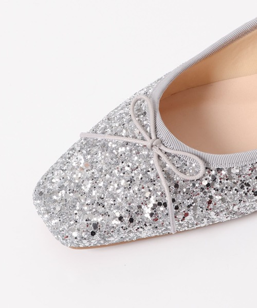 RODE SKO（ロデスコ）の「『MADE IN JAPAN』スクエアトゥグリッターバレエシューズ（バレエシューズ・レディース・シルバー・38/36/37）」の18枚目の写真