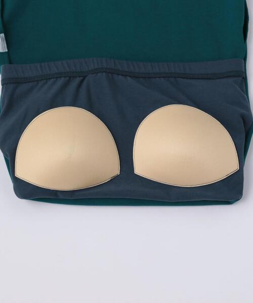 BEAUTY&YOUTH UNITED ARROWS（ビューティーアンドユースユナイテッドアローズ）の「BY ハイゲージコットン アメリカンスリーブ ブラトップ タンクトップ -ウォッシャブル-（タンクトップ・レディース・ホワイト/ブラック/ダークグリーン・FREE）」の11枚目の写真