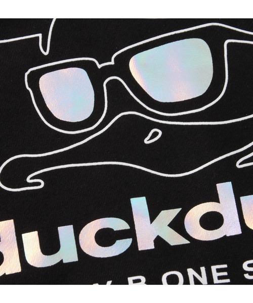 B ONE SOUL（ビーワンソウル）の「b-one-soul ビーワンソウル DUCK DUDEプルパーカー 大きいサイズ オーバーサイズ ビッグシルエット（パーカー・メンズ・ブラック/パープル・3L/4L/5L/6L）」の4枚目の写真