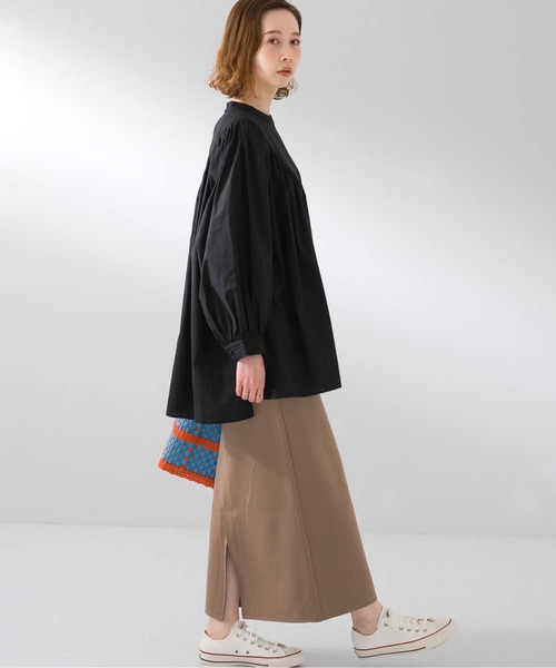 UR Lab.(アーバンリサーチラボ)の「ポンチロングタイトスカート(スカート・レディース・ブラック/ベージュ/レッド/グリーン/ロイヤルブルー・FREE)」の3枚目の写真