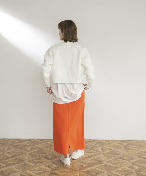 UR Lab.(アーバンリサーチラボ)の「ポンチロングタイトスカート(スカート・レディース・ブラック/ベージュ/レッド/グリーン/ロイヤルブルー・FREE)」の12枚目の写真