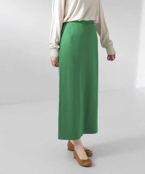 UR Lab.(アーバンリサーチラボ)の「ポンチロングタイトスカート(スカート・レディース・ブラック/ベージュ/レッド/グリーン/ロイヤルブルー・FREE)」の13枚目の写真