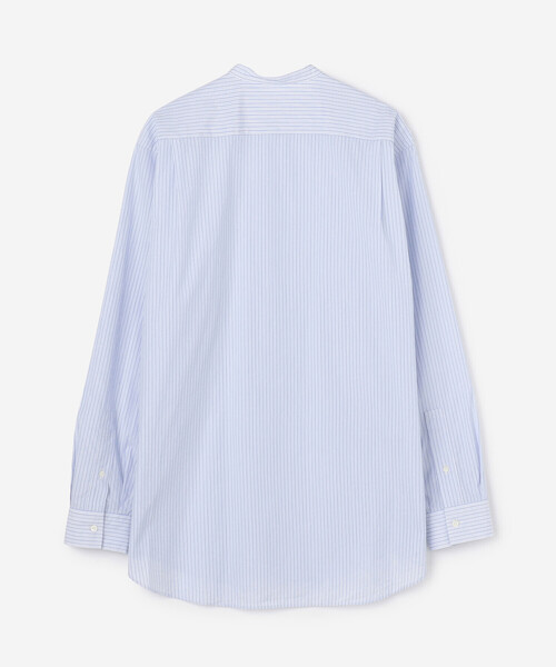 GYMPHLEX（ジムフレックス）の「Gymphlex | マルチストライプ バンドカラーシャツ MEN（シャツ/ブラウス・メンズ・ブルー系その他/ピンク系その他2/グレー系その他・MEDIUM/LARGE）」の7枚目の写真