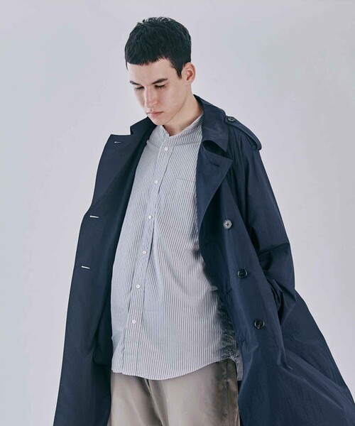 GYMPHLEX（ジムフレックス）の「Gymphlex | マルチストライプ バンドカラーシャツ MEN（シャツ/ブラウス・メンズ・ブルー系その他/ピンク系その他2/グレー系その他・MEDIUM/LARGE）」の10枚目の写真