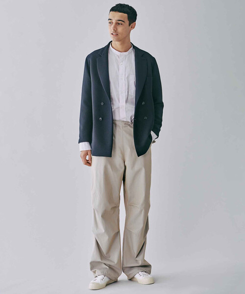 GYMPHLEX（ジムフレックス）の「Gymphlex | マルチストライプ バンドカラーシャツ MEN（シャツ/ブラウス・メンズ・ブルー系その他/ピンク系その他2/グレー系その他・MEDIUM/LARGE）」の8枚目の写真