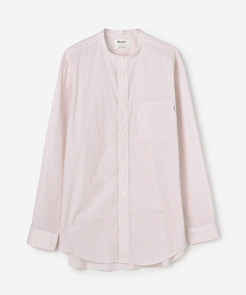 GYMPHLEX（ジムフレックス）の「Gymphlex | マルチストライプ バンドカラーシャツ MEN（シャツ/ブラウス・メンズ・ブルー系その他/ピンク系その他2/グレー系その他・MEDIUM/LARGE）」の3枚目の写真