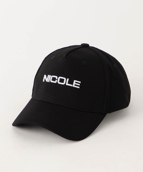 NICOLE CLUB FOR MEN(ニコルクラブフォーメン)の「ロゴ刺繍キャップ(キャップ・メンズ・ブラック/グレー/オフホワイト/ネイビー×ホワイト・フリー)」の2枚目の写真