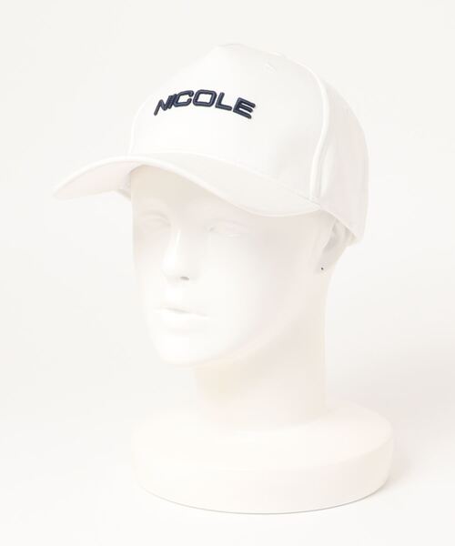 NICOLE CLUB FOR MEN(ニコルクラブフォーメン)の「ロゴ刺繍キャップ(キャップ・メンズ・ブラック/グレー/オフホワイト/ネイビー×ホワイト・フリー)」の6枚目の写真