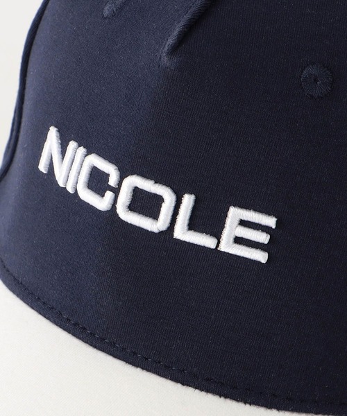 NICOLE CLUB FOR MEN(ニコルクラブフォーメン)の「ロゴ刺繍キャップ(キャップ・メンズ・ブラック/グレー/オフホワイト/ネイビー×ホワイト・フリー)」の10枚目の写真