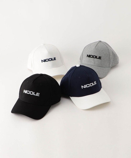 NICOLE CLUB FOR MEN(ニコルクラブフォーメン)の「ロゴ刺繍キャップ(キャップ・メンズ・ブラック/グレー/オフホワイト/ネイビー×ホワイト・フリー)」の7枚目の写真