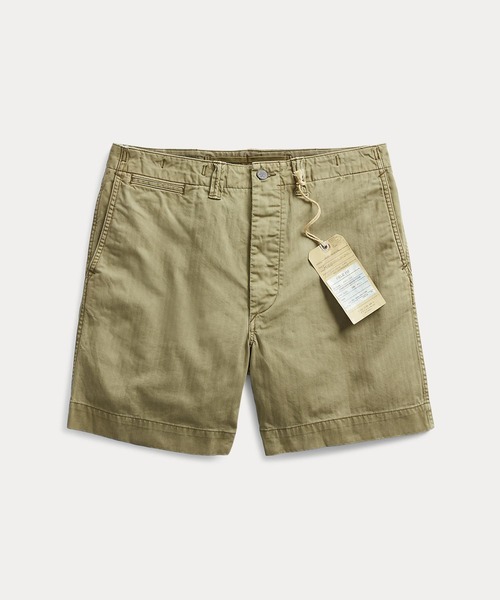 RRL ショートチノパンツ コットン チノ オフィサーズ ショートパンツ（チノパンツ）｜RRL