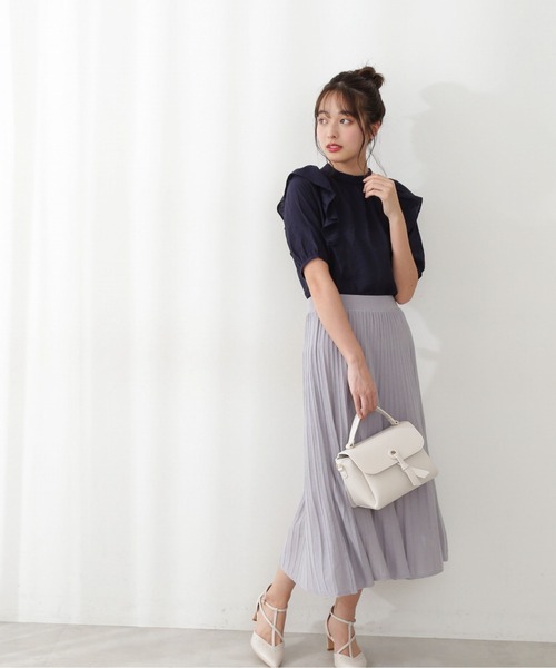 PROPORTION BODY DRESSING（プロポーションボディドレッシング）の「ドビーストライプラッフルブラウス / 1212110404（シャツ/ブラウス・レディース・ブルー/ネイビー/ホワイト系その他・MEDIUM/SMALL）」の15枚目の写真