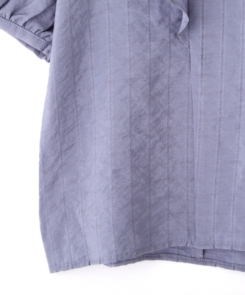PROPORTION BODY DRESSING（プロポーションボディドレッシング）の「ドビーストライプラッフルブラウス / 1212110404（シャツ/ブラウス・レディース・ブルー/ネイビー/ホワイト系その他・MEDIUM/SMALL）」の12枚目の写真
