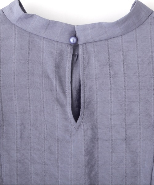 PROPORTION BODY DRESSING（プロポーションボディドレッシング）の「ドビーストライプラッフルブラウス / 1212110404（シャツ/ブラウス・レディース・ブルー/ネイビー/ホワイト系その他・MEDIUM/SMALL）」の13枚目の写真