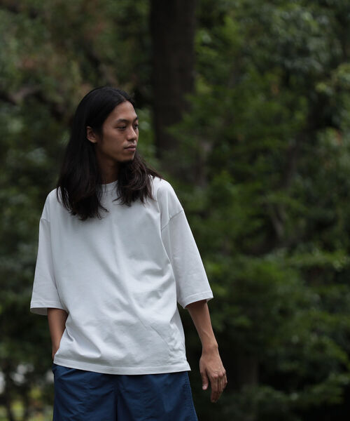 BEAMS（ビームス）の「BEAMS / シルケット ビッグ Ｔシャツ（Tシャツ/カットソー・メンズ・グリーン系その他4/ブラック/ホワイト系その他6・MEDIUM/SMALL/LARGE/X-LARGE）」の7枚目の写真