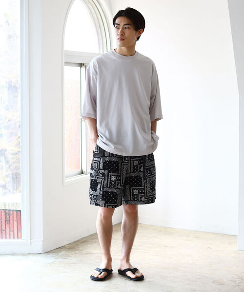 BEAMS（ビームス）の「BEAMS / シルケット ビッグ Ｔシャツ（Tシャツ/カットソー・メンズ・グリーン系その他4/ブラック/ホワイト系その他6・MEDIUM/SMALL/LARGE/X-LARGE）」の8枚目の写真