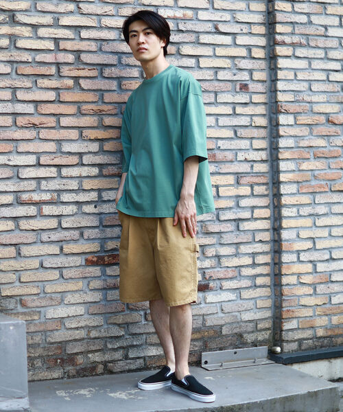 BEAMS（ビームス）の「BEAMS / シルケット ビッグ Ｔシャツ（Tシャツ/カットソー・メンズ・グリーン系その他4/ブラック/ホワイト系その他6・MEDIUM/SMALL/LARGE/X-LARGE）」の12枚目の写真