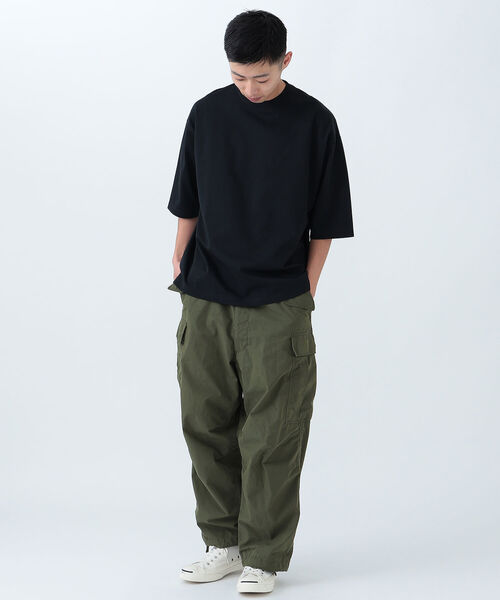 BEAMS（ビームス）の「BEAMS / シルケット ビッグ Ｔシャツ（Tシャツ/カットソー・メンズ・グリーン系その他4/ブラック/ホワイト系その他6・MEDIUM/SMALL/LARGE/X-LARGE）」の16枚目の写真