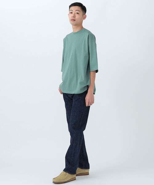 BEAMS（ビームス）の「BEAMS / シルケット ビッグ Ｔシャツ（Tシャツ/カットソー・メンズ・グリーン系その他4/ブラック/ホワイト系その他6・MEDIUM/SMALL/LARGE/X-LARGE）」の14枚目の写真