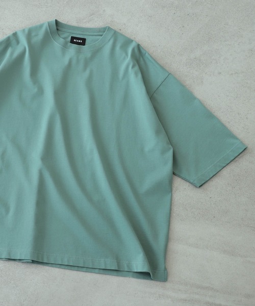 BEAMS（ビームス）の「BEAMS / シルケット ビッグ Ｔシャツ（Tシャツ/カットソー・メンズ・グリーン系その他4/ブラック/ホワイト系その他6・MEDIUM/SMALL/LARGE/X-LARGE）」の3枚目の写真