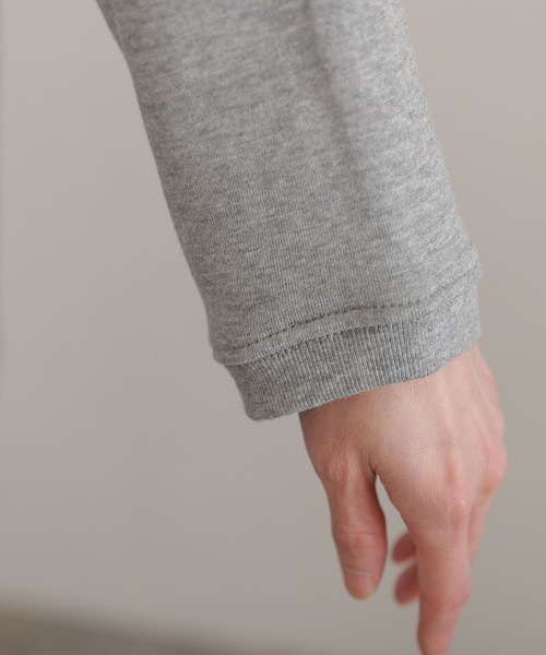 ElegChic(エレグシック)の「裏起毛スウェットドット釦カーディガン(カーディガン/ボレロ・レディース・ブラック/ライトカーキ/杢グレー/ライトベージュ・M/XL/4L)」の16枚目の写真