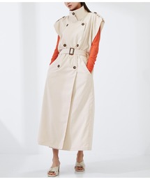 Settimissimo（セッティミッシモ）の「ピーチスタンドカラースリーブレスジャケット（その他アウター）」