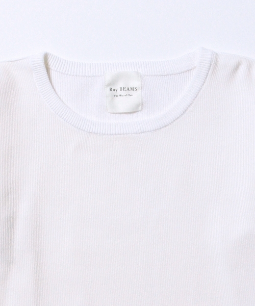 Ray BEAMS(レイビームス)の「Ray BEAMS / ショート丈 クルーネックプルオーバー(その他トップス・レディース・ホワイト/チャコールグレー/ピンク・ONE SIZE)」の14枚目の写真