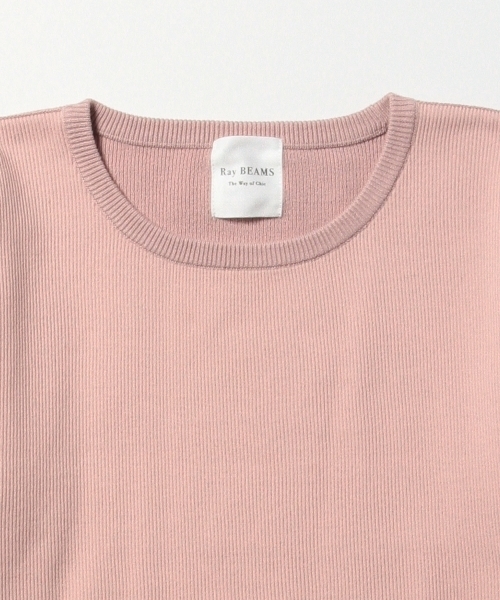Ray BEAMS(レイビームス)の「Ray BEAMS / ショート丈 クルーネックプルオーバー(その他トップス・レディース・ホワイト/チャコールグレー/ピンク・ONE SIZE)」の10枚目の写真