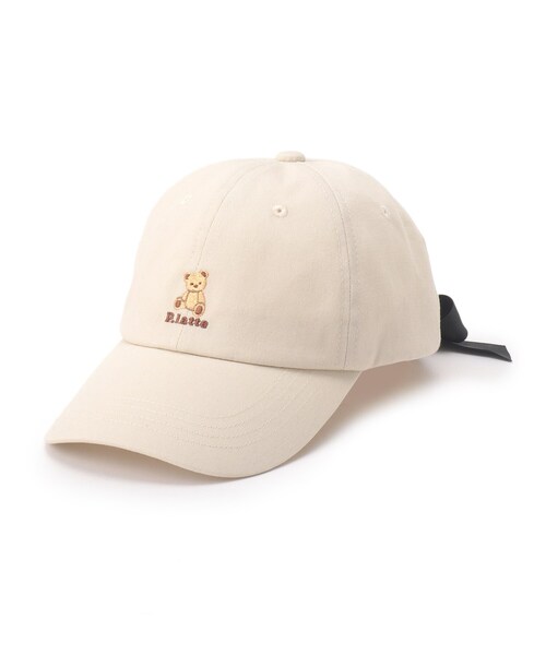 PINK-latte(ピンクラテ)の「◆くま刺繍CAP(キャップ・キッズ・ブラック/ベージュ/サックスブルー・00)」の4枚目の写真