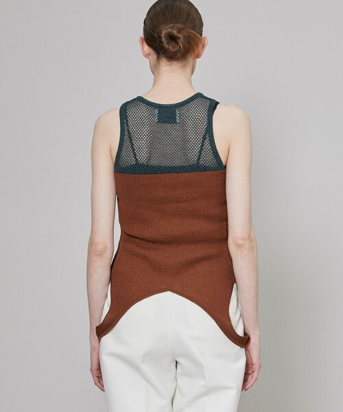 TAN（タン）の「【TAN/タン】スパークルキャミタンクトップ　TN22SS001（Tシャツ/カットソー・レディース・ブラック/ブラウン・FREE）」の10枚目の写真