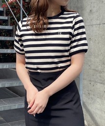 one after another NICE CLAUP | NC刺しゅうボーダーTee(Tシャツ/カットソー)