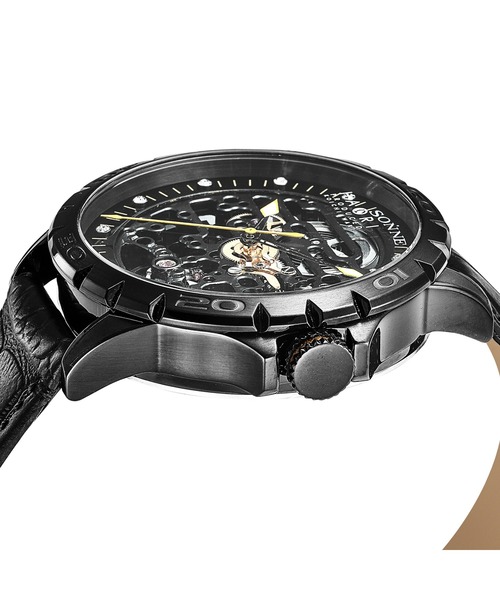 SONNE（ゾンネ）の「SONNE/ゾンネ×ハオリ H023 腕時計 H023BKBK メンズ（アナログ腕時計・メンズ・ブラック・FREE）」の2枚目の写真