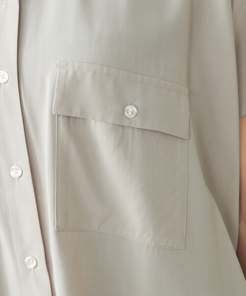 COMME CA ISM（コムサイズム）の「ワイドシルエット　サファリシャツ（シャツ/ブラウス・レディース・ベージュ/ダークブラウン/ピンク/カーキ・FREE）」の17枚目の写真