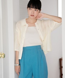 LOWRYS FARM | メッシュポロカーディガン　278727(カーディガン/ボレロ)