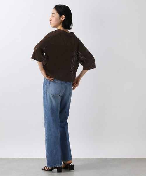 メッシュポロカーディガン278727