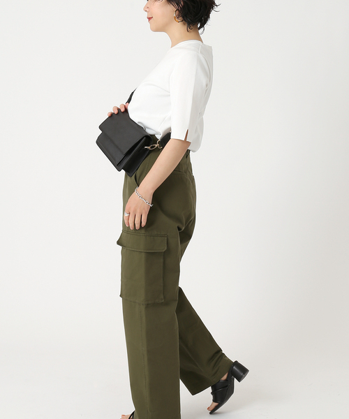 B.C STOCK（ベーセーストック）の「ソウバリ半袖プルオーバー（ニット/セーター・レディース・ブラック/ホワイト/ブラウン/ベージュ/ブルー系その他・FREE）」の19枚目の写真