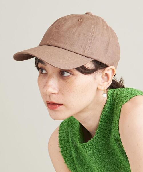 BEAUTY&YOUTH UNITED ARROWS(ビューティーアンドユースユナイテッドアローズ)の「麻 キャップ(キャップ・レディース・ブラック/ブラウン/ナチュラル/ネイビー・FREE)」の2枚目の写真