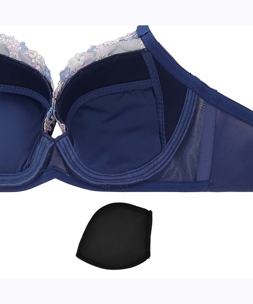 AMOSTYLE BY Triumph(アモスタイルバイトリンプ)の「ディアフローラル チャーミングラマー ブラ&ショーツセット【B,C,Dカップ】AMST1367 WHU + Hikini JX(ブラ&ショーツ・レディース・ベージュ/グリーン/ブルー・D65/C65/B75/C70/B70/C75/D80/B65/D70/D75)」の15枚目の写真