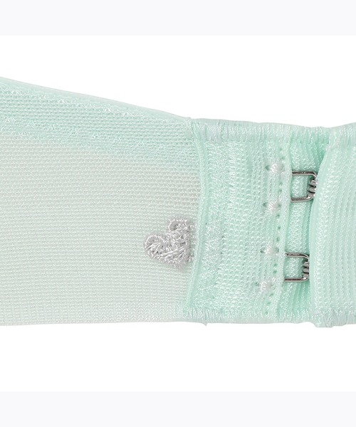 AMOSTYLE BY Triumph(アモスタイルバイトリンプ)の「ディアフローラル チャーミングラマー ブラ&ショーツセット【B,C,Dカップ】AMST1367 WHU + Hikini JX(ブラ&ショーツ・レディース・ベージュ/グリーン/ブルー・D65/C65/B75/C70/B70/C75/D80/B65/D70/D75)」の5枚目の写真