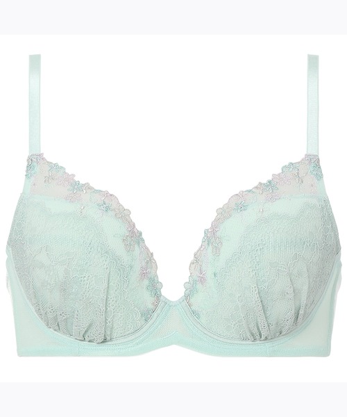 AMOSTYLE BY Triumph(アモスタイルバイトリンプ)の「ディアフローラル チャーミングラマー ブラ&ショーツセット【B,C,Dカップ】AMST1367 WHU + Hikini JX(ブラ&ショーツ・レディース・ベージュ/グリーン/ブルー・D65/C65/B75/C70/B70/C75/D80/B65/D70/D75)」の18枚目の写真