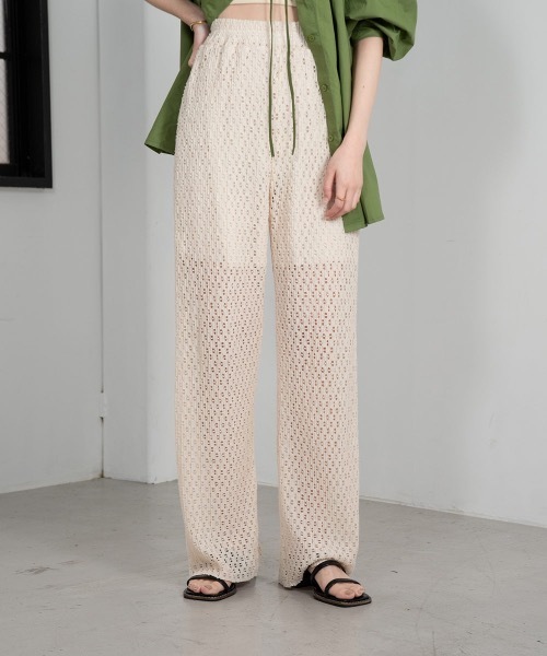 lawgy（ラウジー）の「ladder knit pants（その他パンツ）」 WEAR