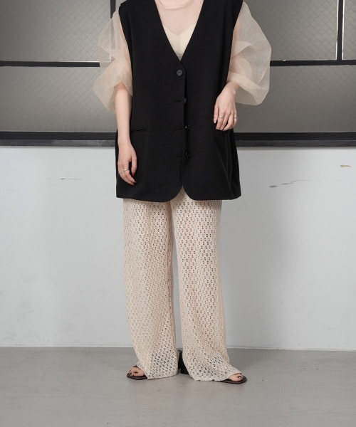 lawgy（ラウジー）の「ladder knit pants（その他パンツ）」 WEAR