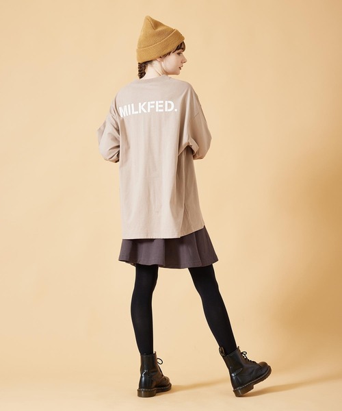 MILKFED.（ミルクフェド）の「SWEAT SKIRT（スカート・レディース・ブラック/ブラウン/チャコール・ONE SIZE）」の17枚目の写真