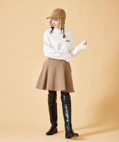 MILKFED.（ミルクフェド）の「SWEAT SKIRT（スカート・レディース・ブラック/ブラウン/チャコール・ONE SIZE）」の13枚目の写真