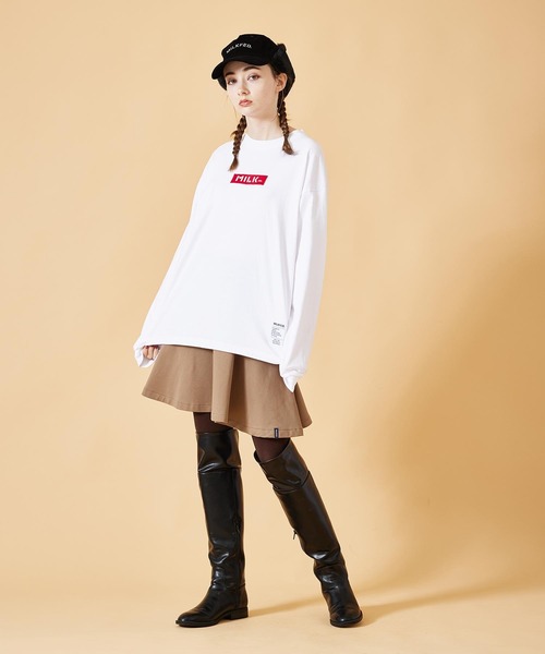 MILKFED.（ミルクフェド）の「SWEAT SKIRT（スカート・レディース・ブラック/ブラウン/チャコール・ONE SIZE）」の15枚目の写真
