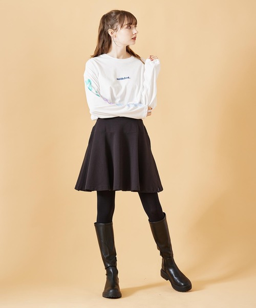 MILKFED.（ミルクフェド）の「SWEAT SKIRT（スカート・レディース・ブラック/ブラウン/チャコール・ONE SIZE）」の18枚目の写真