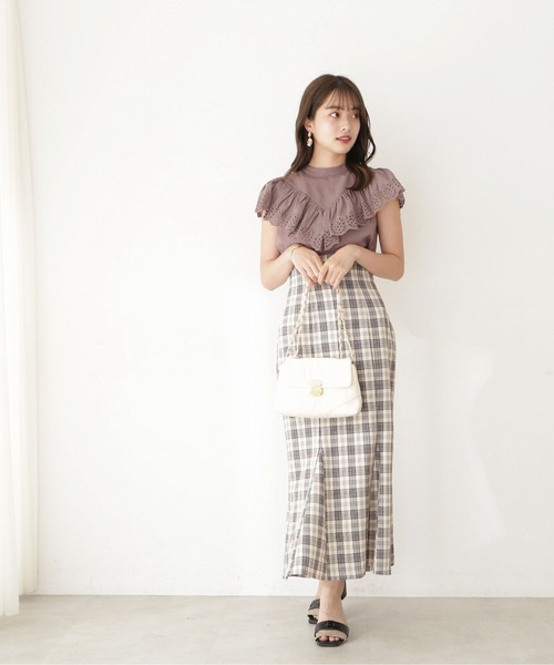 PROPORTION BODY DRESSING（プロポーションボディドレッシング）の「エンブロイダリーブラウス / 1212210504（シャツ/ブラウス・レディース・ブラウン系その他/パープル/ブラック・FREE）」の7枚目の写真