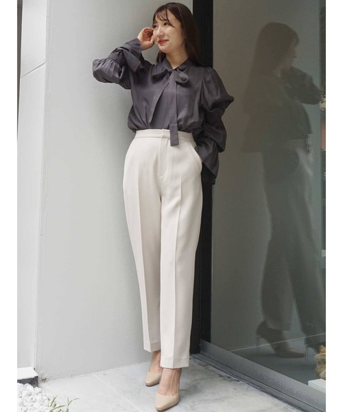 MERCURYDUO(マーキュリーデュオ)の「シャーリングスリーブボウタイブラウス(シャツ/ブラウス・レディース・グレー/オフホワイト/ピンク・FREE)」の18枚目の写真