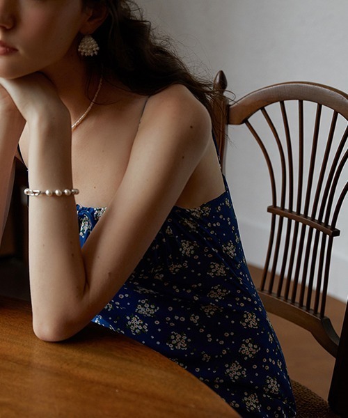 Fano Studios（ファノ ストゥディオズ）の「フラワーストラップ　キャミワンピース FX22L158 【Fano Studios】（ワンピース・レディース・ブルー・S/M/L）」の6枚目の写真